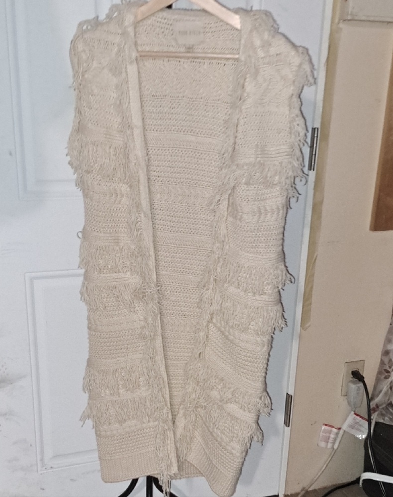 Moon River Cream Knit Vest